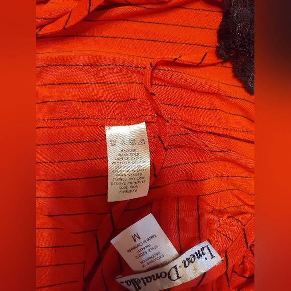 VTG Linea Donatella red slip lingerie nightgown Size M - Picture 5 of 6